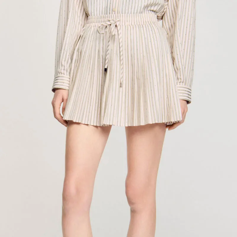 Sandro Rhinestone embellished Mini Skirt-3