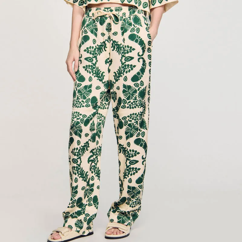 Sandro Floral print Trousers-3