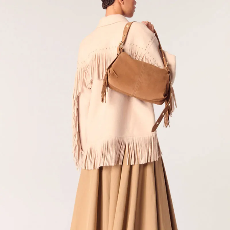 Maje Fringed Coat-2