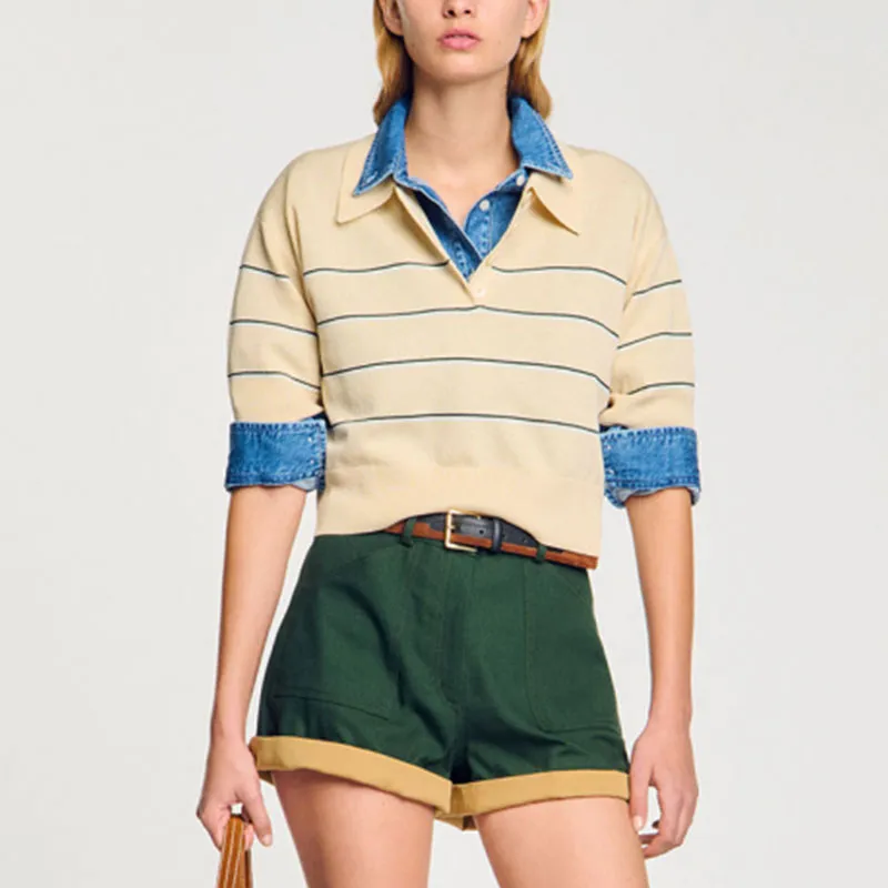 Sandro Striped Polo Shirt-1