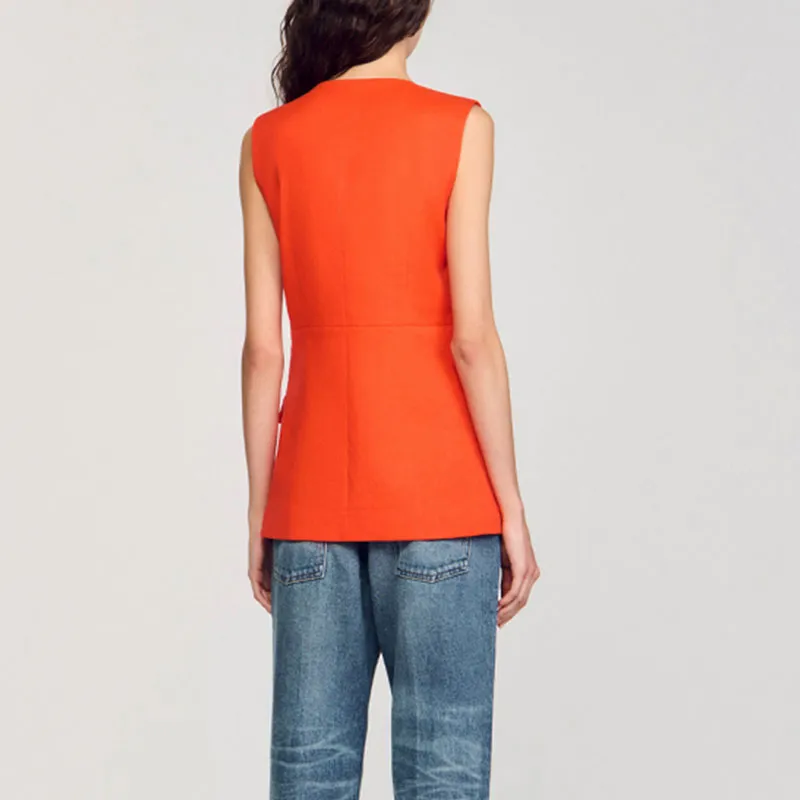 Sandro Single breasted Waistcoat-2