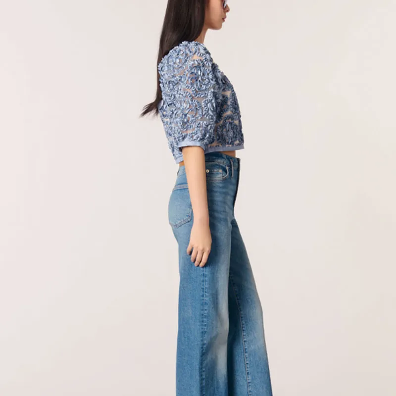 Maje Floral Organza Top-3