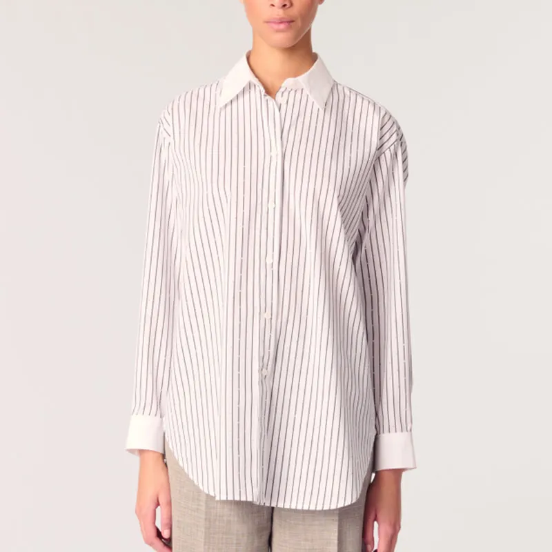 Maje Striped Shirt-1