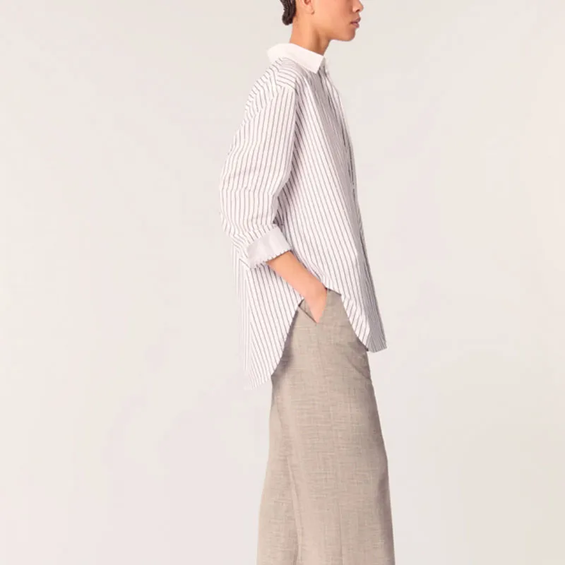 Maje Striped Shirt-3