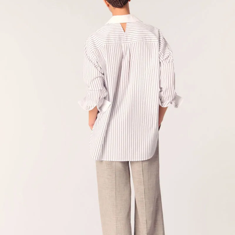 Maje Striped Shirt-2