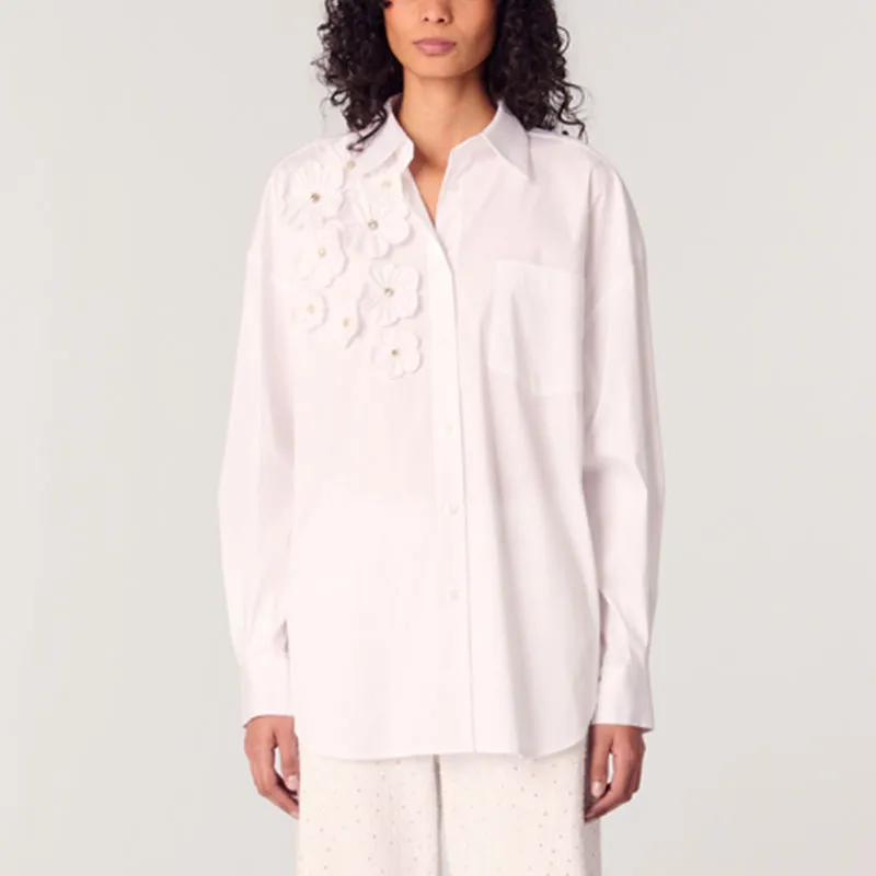 Maje Floral appliqué Shirt-1