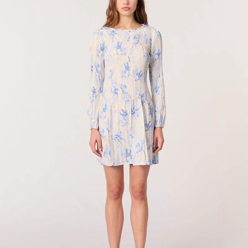 Maje Plissé detailed Mini Dress-1