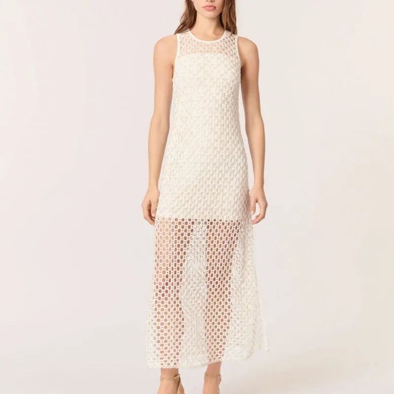 Maje Sleeveless Dress Women's White-1