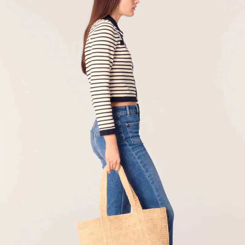 Maje Striped Cardigan-3