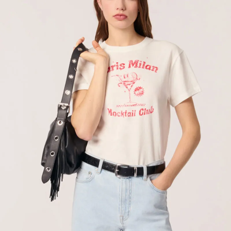Maje Graphic print T shirt-1