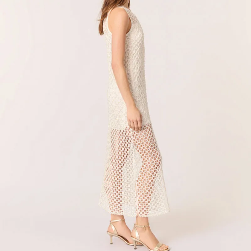 Maje Sleeveless Dress Women's White-3