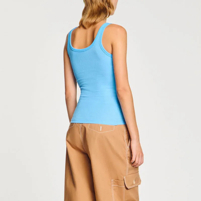Sandro Ribbed Vest Top-2