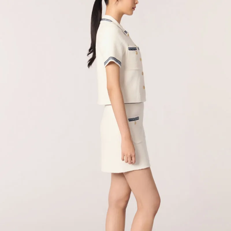 Maje Stripe trim Top-3