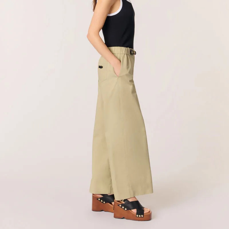 Maje Casual Pants Women's Khaki-3