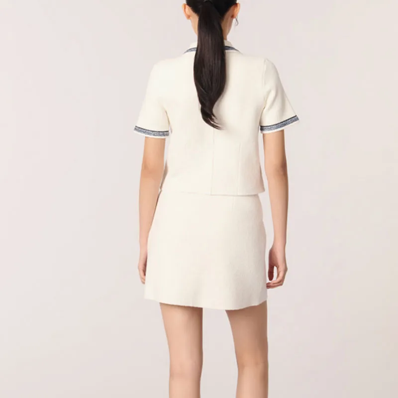 Maje Stripe trim Top-2