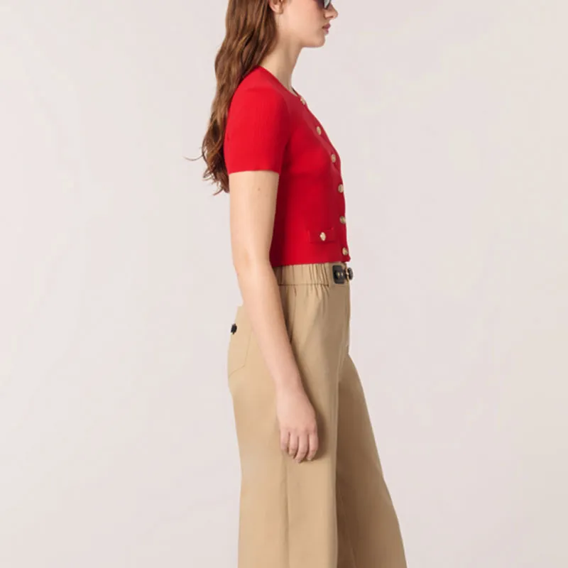 Maje Ribbed Cardigan-3
