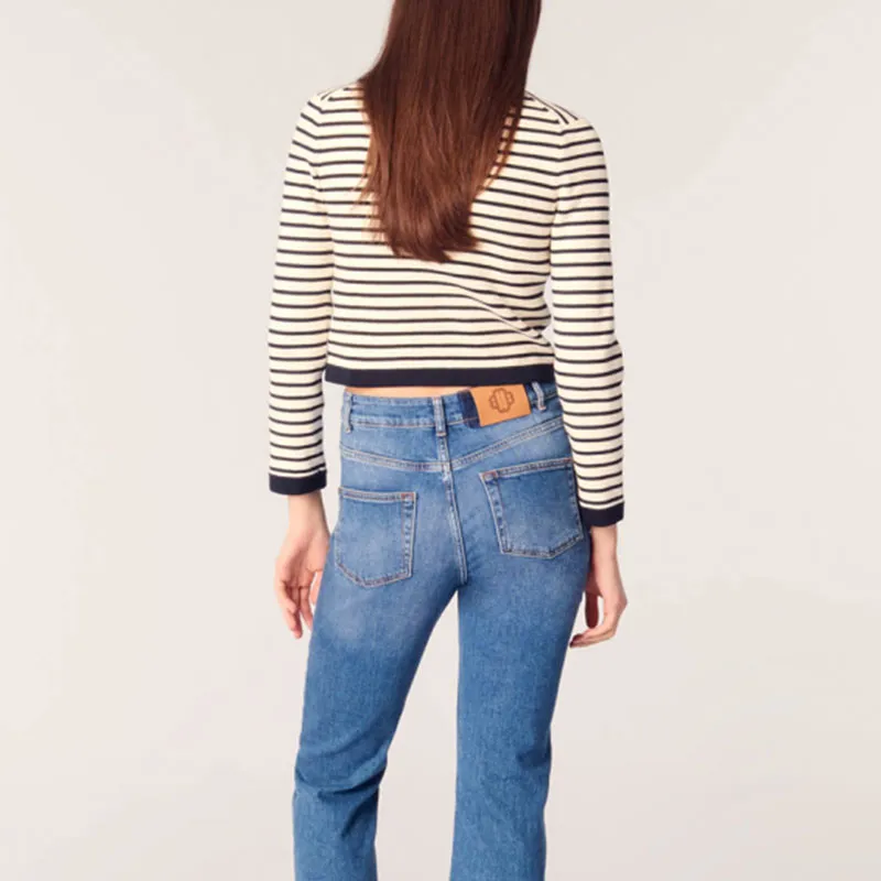 Maje Striped Cardigan-2