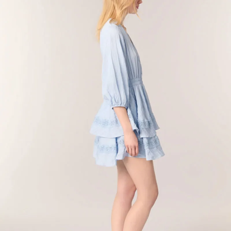 Maje Peplum hem Mini Dress-3