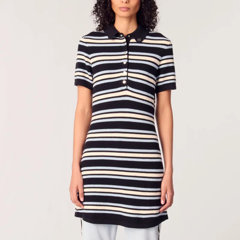 Maje Striped Mini Dress-1