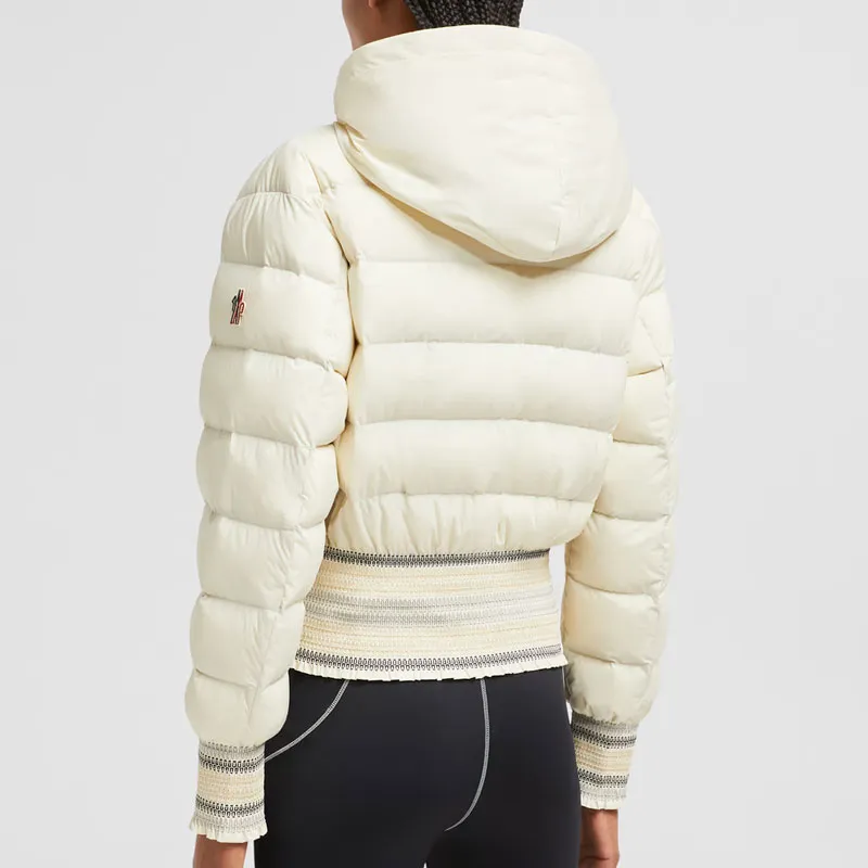 Moncler Down Jacket Women's Ivory White-2