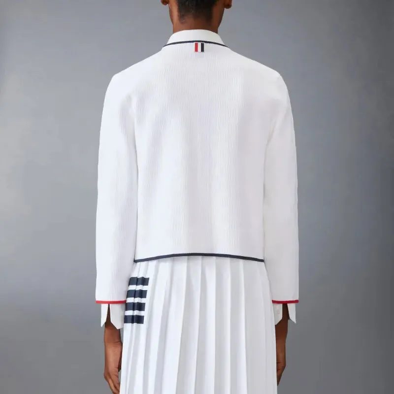THOM BROWNE Pointelle knit Cardigan-2