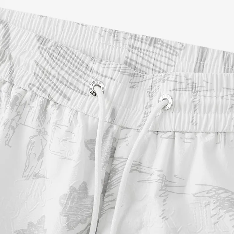 JOHN RICHMOND SS25 Casual Shorts Men's Raw White Plant-3