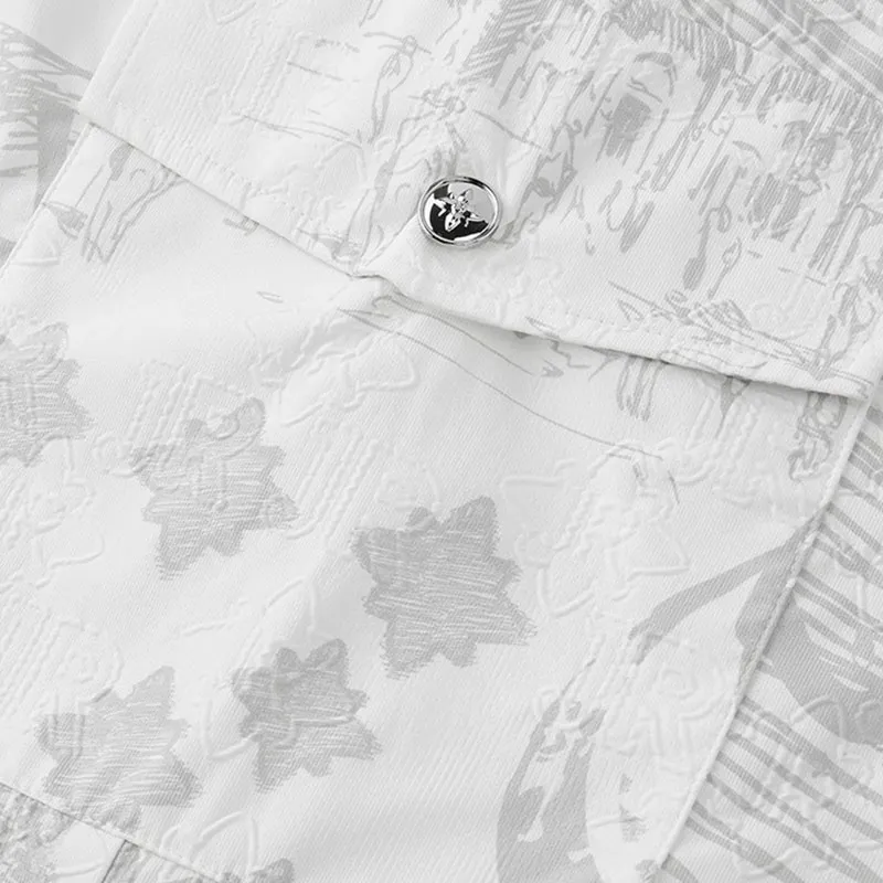 JOHN RICHMOND SS25 Casual Shorts Men's Raw White Plant-2