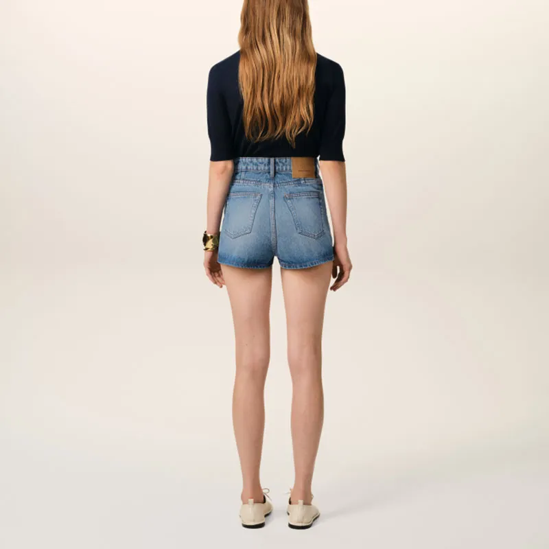 AMIPARIS Denim Mini Shorts-2