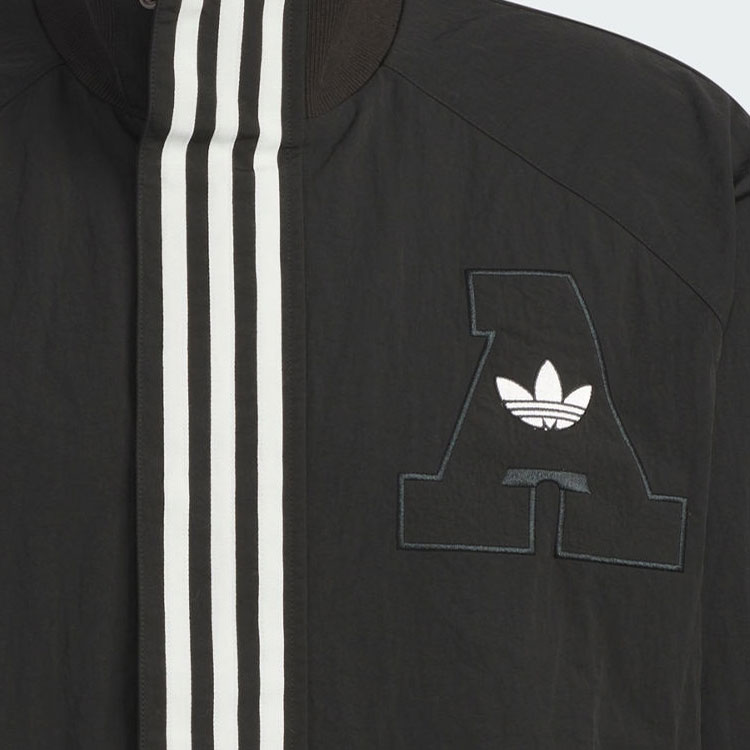 【adidas】Originals Rifta ★ロゴ映えレトロ黒トラックJK★ Adidas originals Rifta Jackets Black M - POIZON