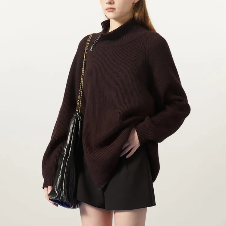 AIVEI Sweaters Women's Coffee/7100-1