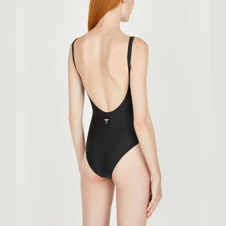 Christopher Kane Logo Printed Backless One Piece Swimsuit-2
