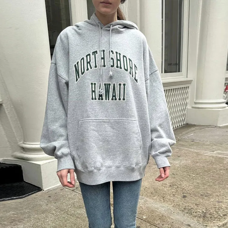 Brandy Melville Sweatshirt Women's Gray-3