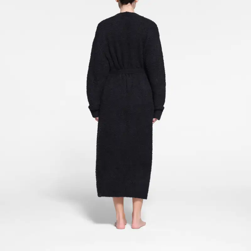 SKIMS Pajama Robe Unisex ONYX/Onyx-2
