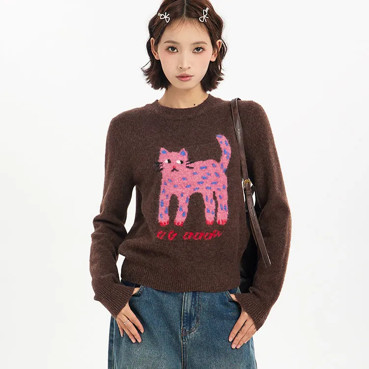 PAZZO Knitwear Women's Coffee-2