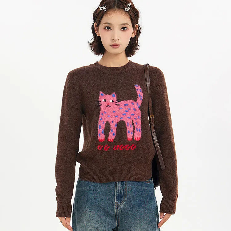 PAZZO Knitwear Women's Coffee-1