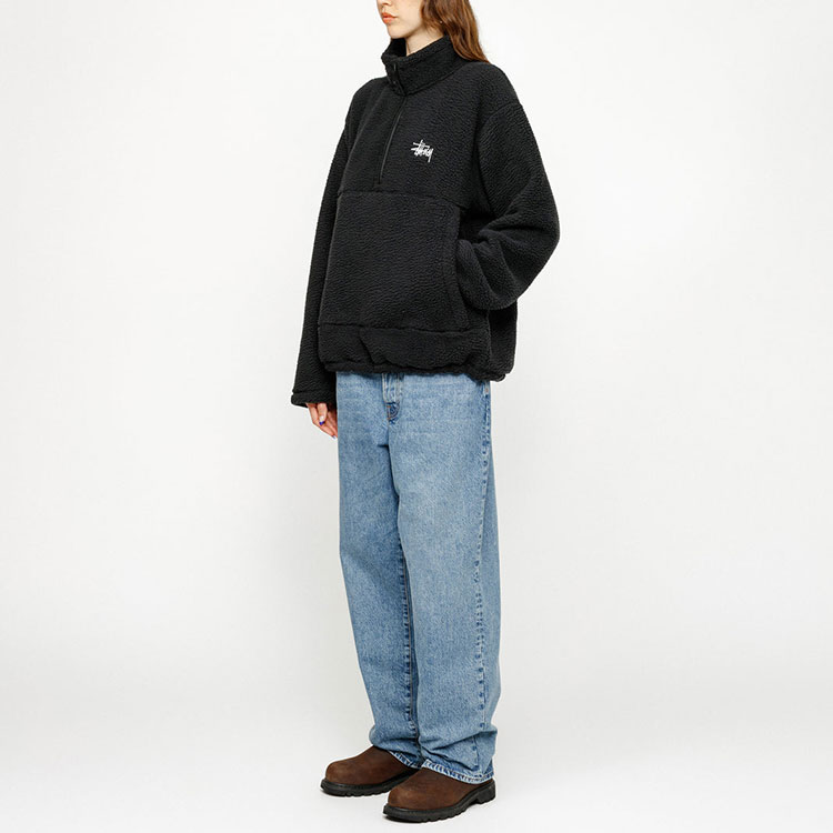 Stussy Half Zip Mock Polar Fleece Hoodie - Cheap Rcj Jordan