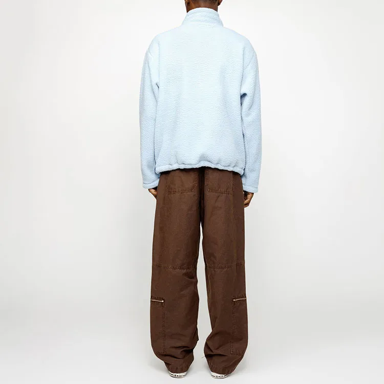 Stussy Half Zip Mock Polar Fleece Hoodie-8