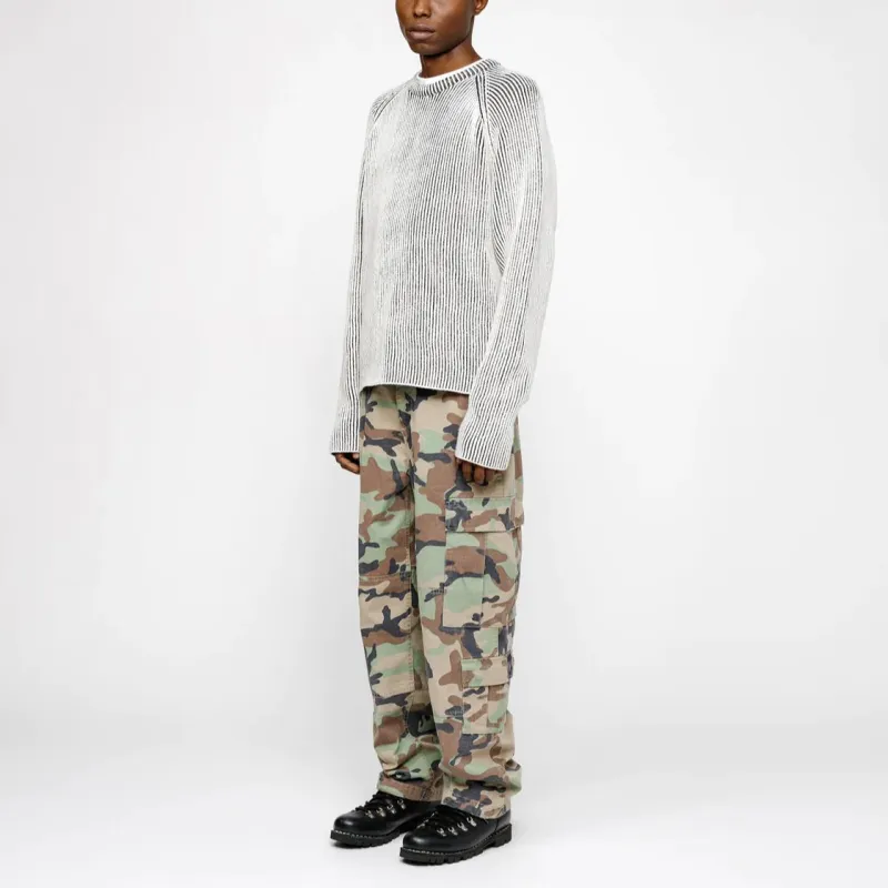 Stussy Contrast Rib Sweater White-9