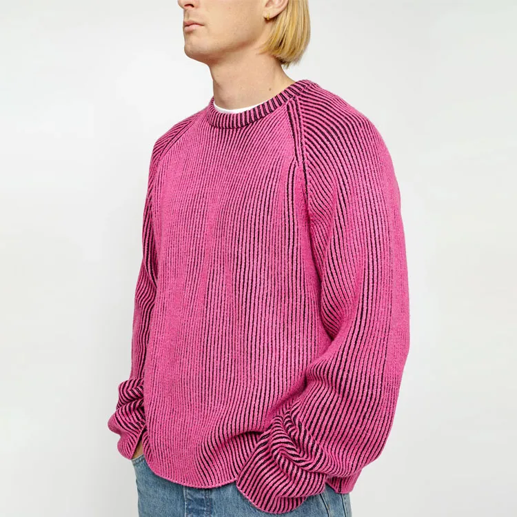 Stussy Contrast Rib Sweater White-4