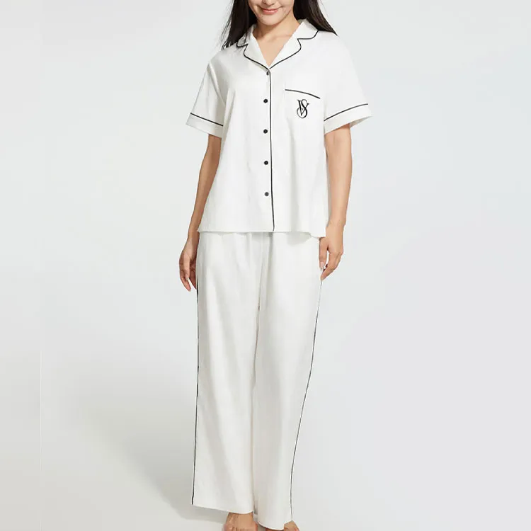VICTORIA'S SECRET Pajama Set Women's Coconut White-1