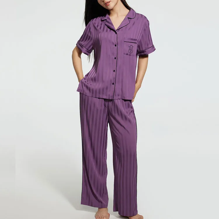 Victoria's Secret Xiaobing Cup Series Pajama Set Women's Purple-1