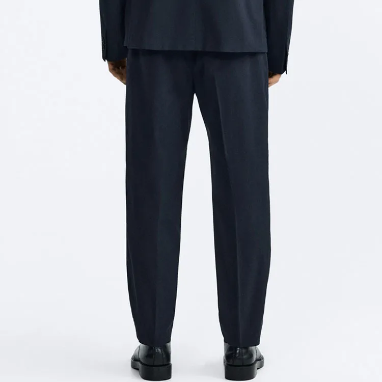ZARA Suit Trousers Men Blue-3