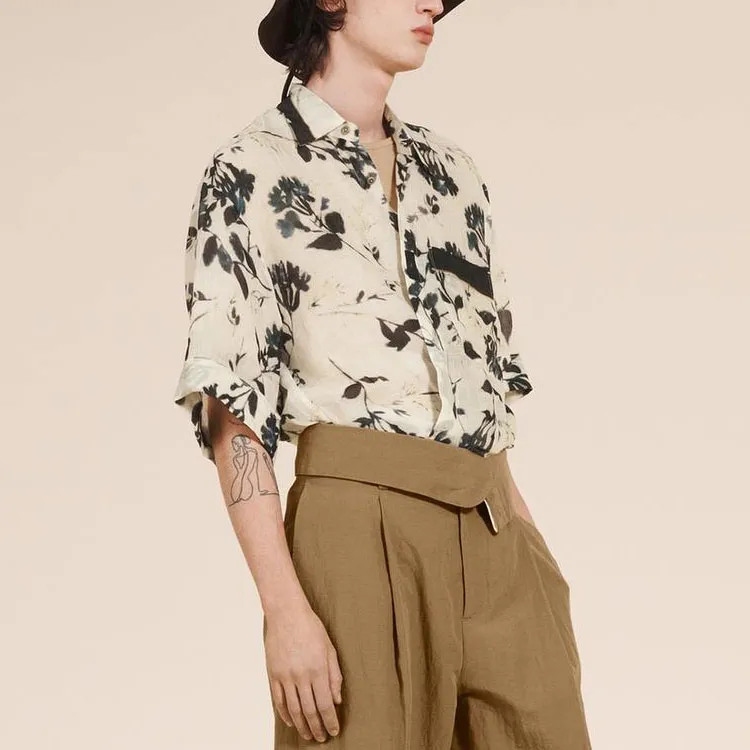 ZARA Shirts Men Gray White-2