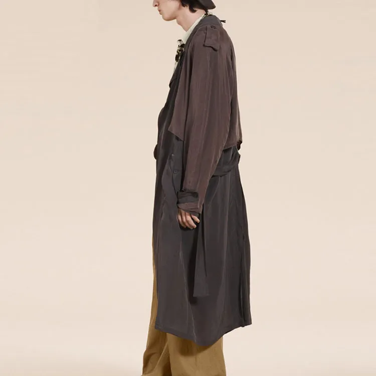 ZARA Trench Coat Men's Brick Red-3