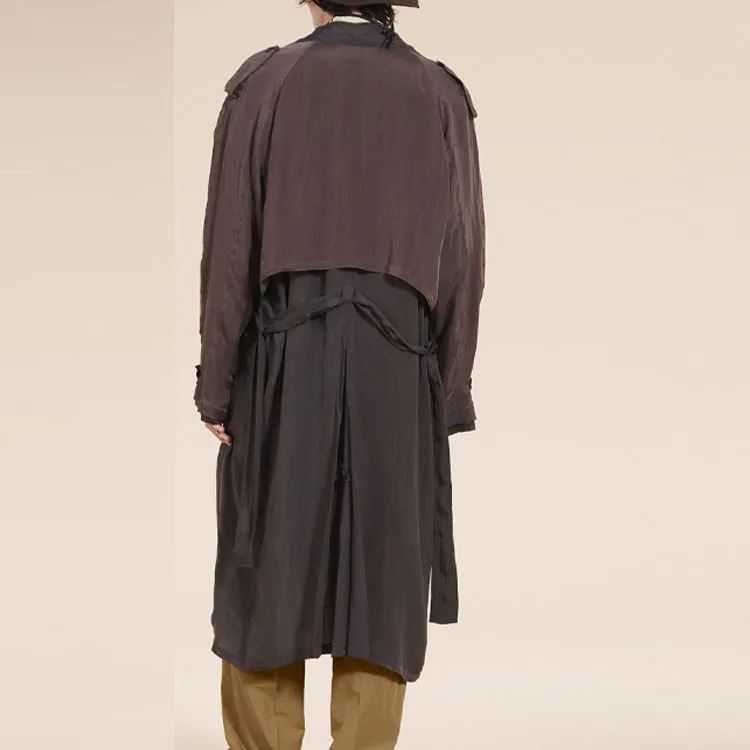 ZARA Trench Coat Men's Brick Red-1