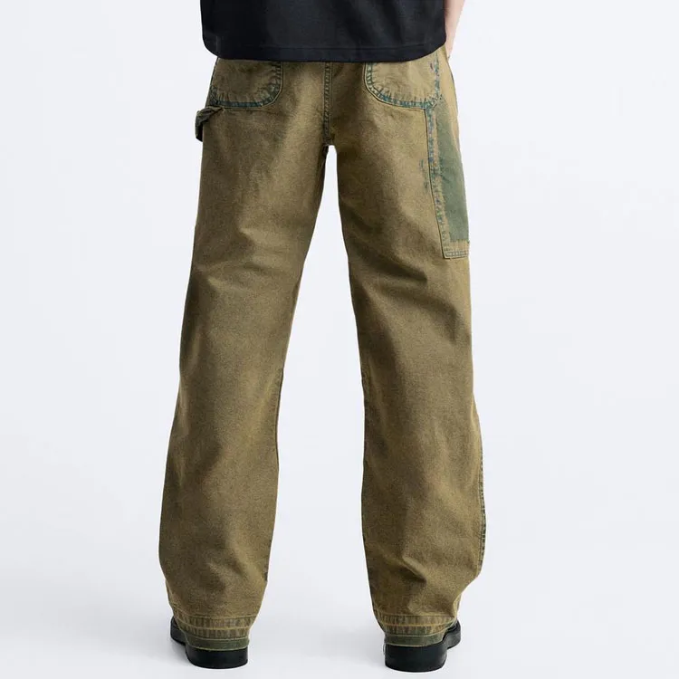 ZARA Jeans Men Green-3