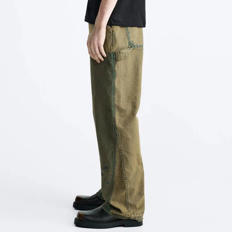 ZARA Jeans Men Green-4