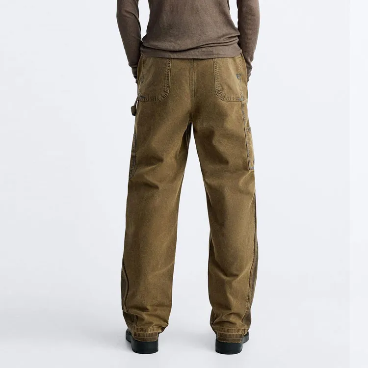 ZARA Jeans Men Brown-4
