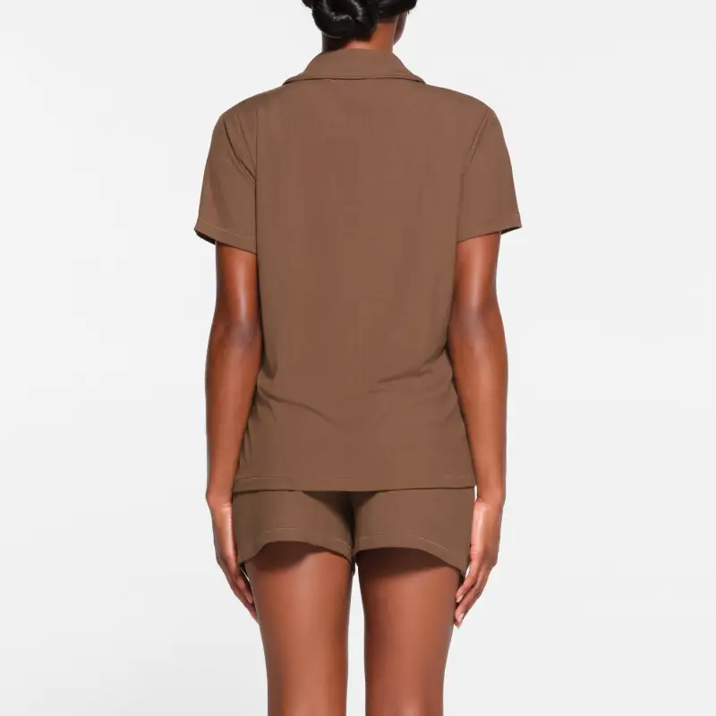 SKIMS SOFT LOUNGE SHORT SLEEP SET Pajama Set Women's OXIDE/Oxide-2