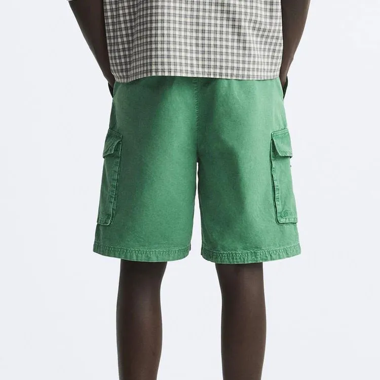 ZARA Cargo Shorts Men Green-3